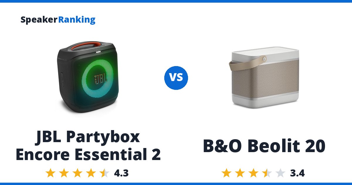 JBL Partybox Encore Essential 2 vs B&O Beolit 20