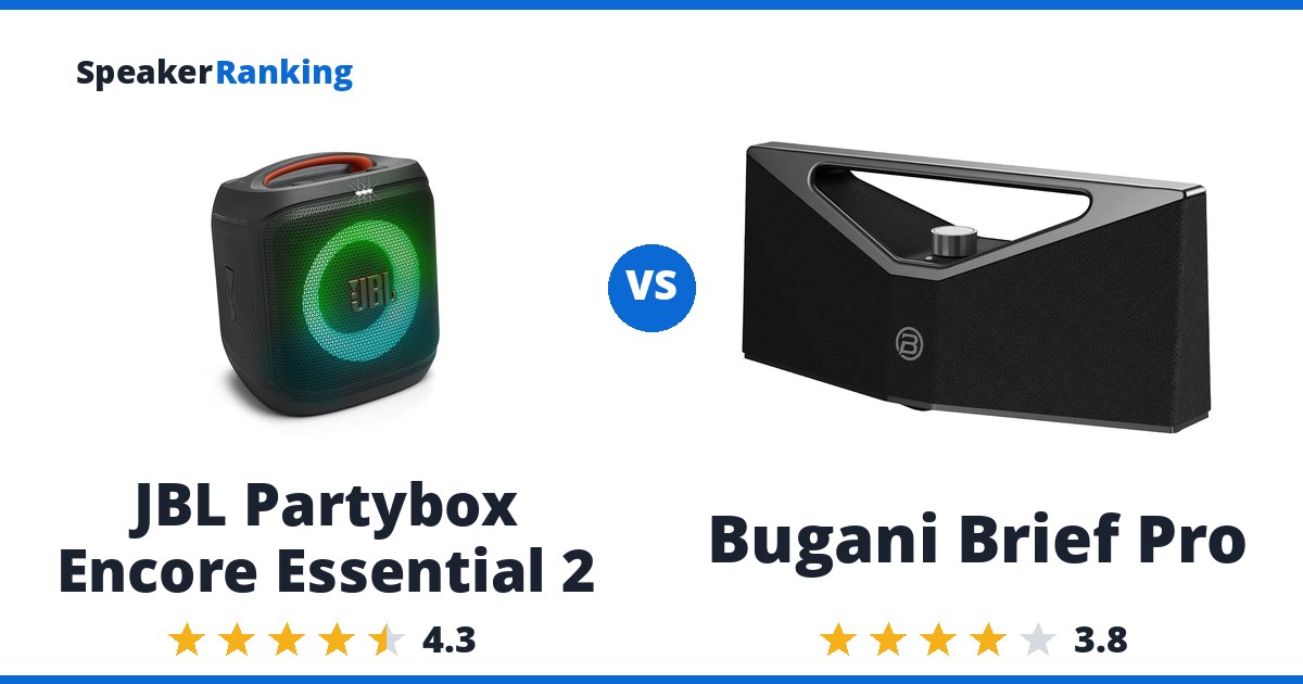 JBL Partybox Encore Essential 2 vs Bugani Brief Pro