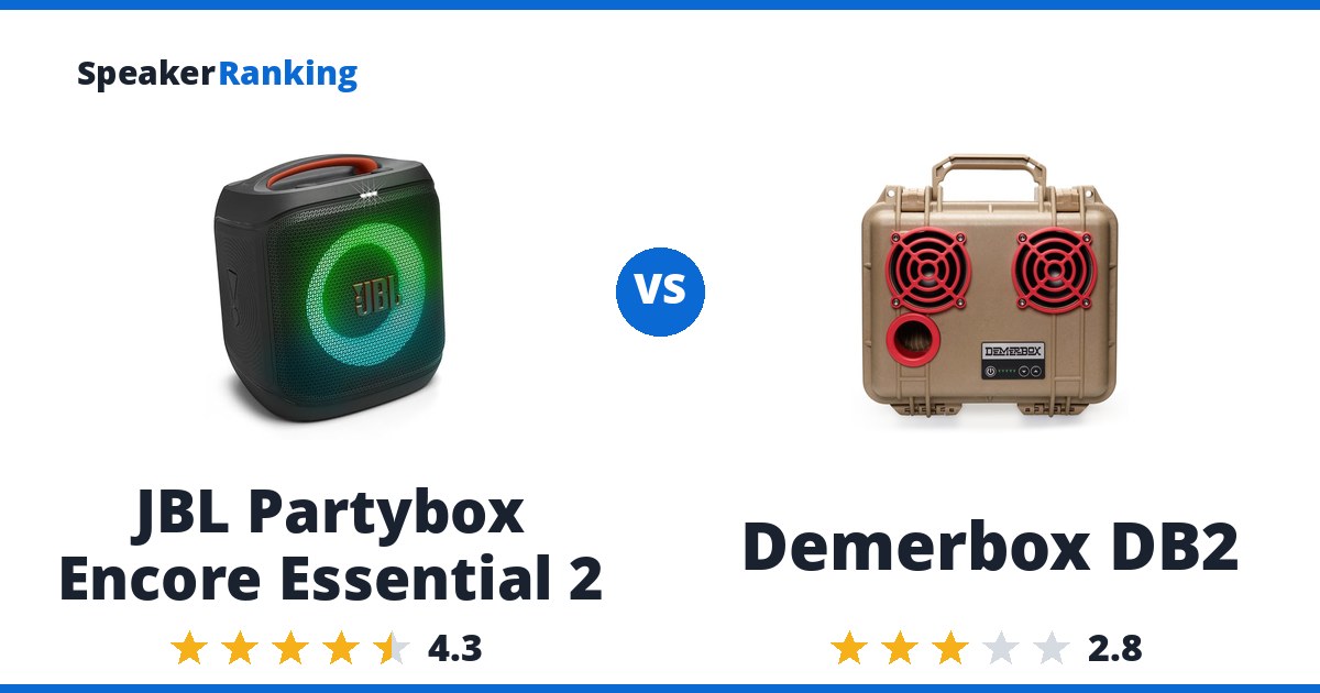 JBL Partybox Encore Essential 2 vs Demerbox DB2