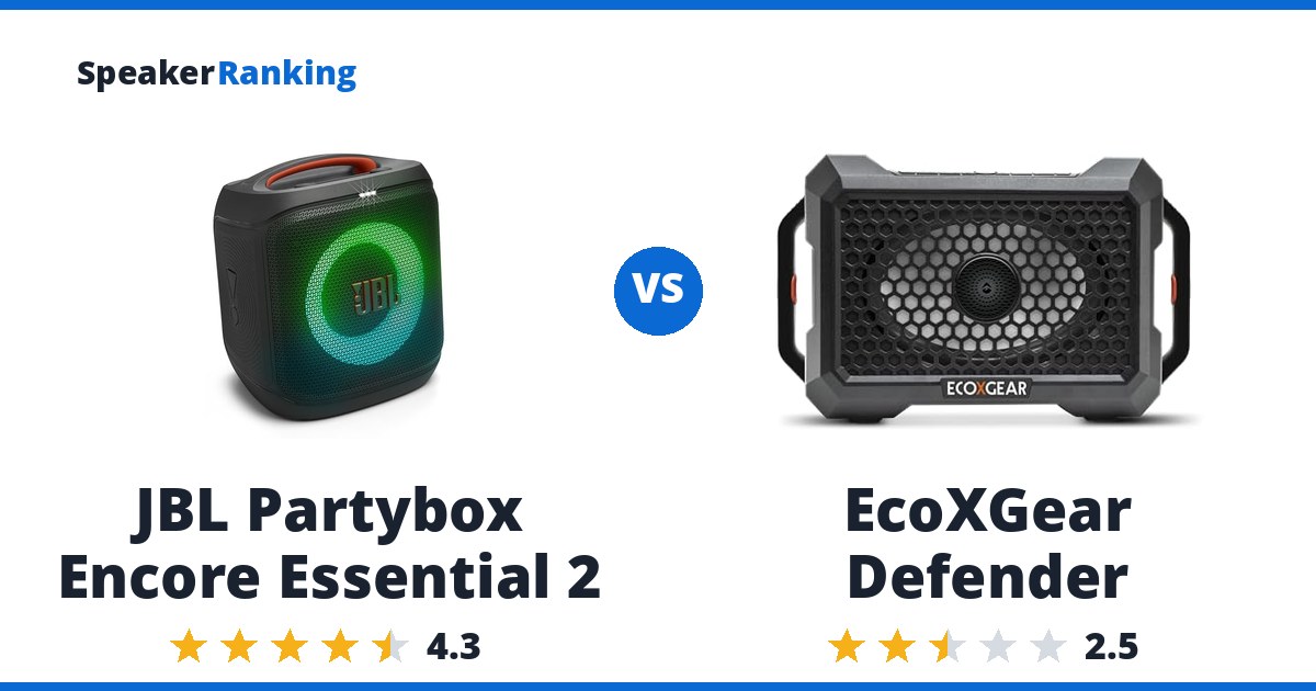 JBL Partybox Encore Essential 2 vs EcoXGear Defender