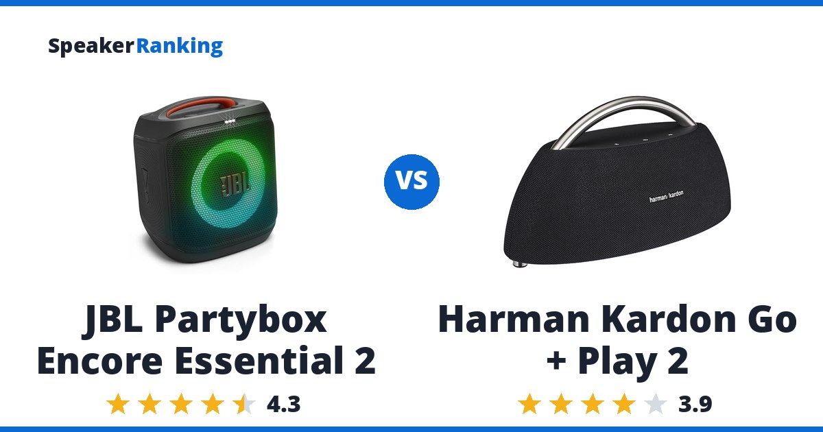 JBL Partybox Encore Essential 2 vs Harman Kardon Go + Play 2