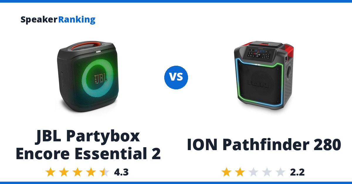 JBL Partybox Encore Essential 2 vs ION Pathfinder 280