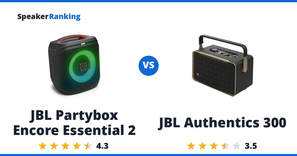 JBL Partybox Encore Essential 2 vs JBL Authentics 300