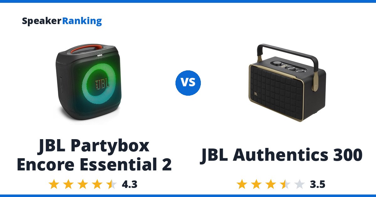 JBL Partybox Encore Essential 2 vs JBL Authentics 300