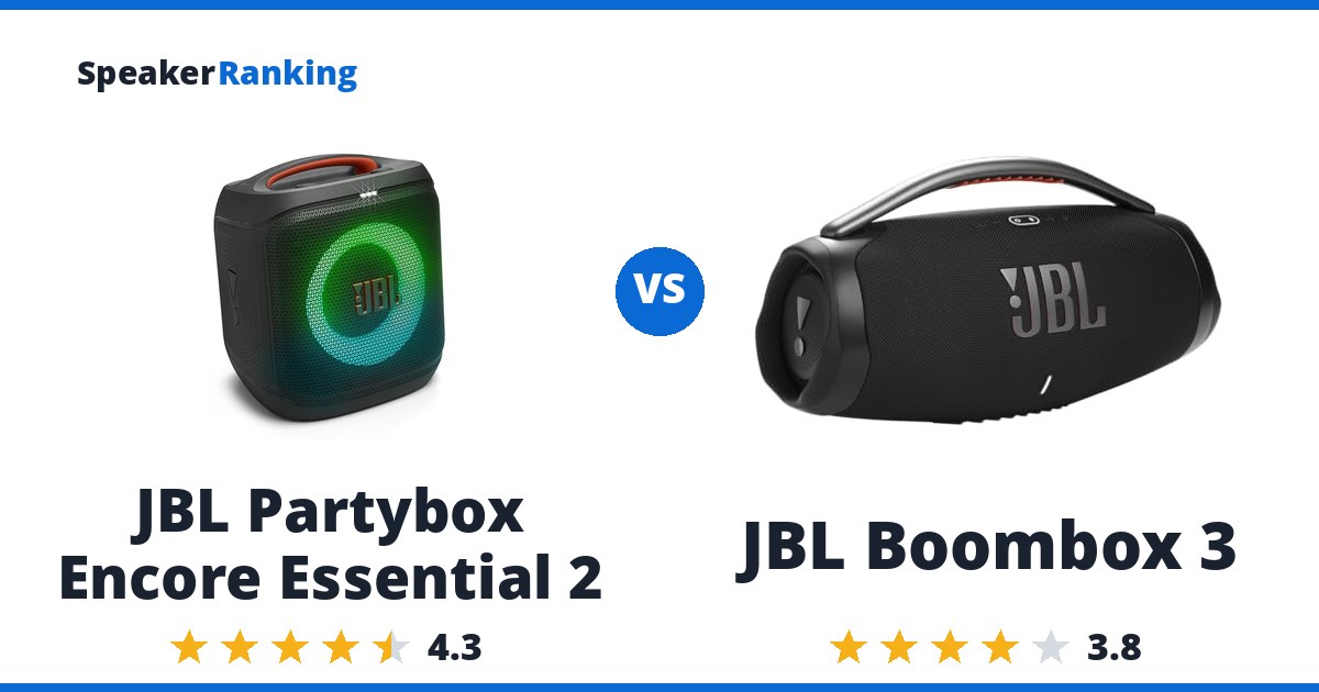 JBL Partybox Encore Essential 2 vs JBL Boombox 3