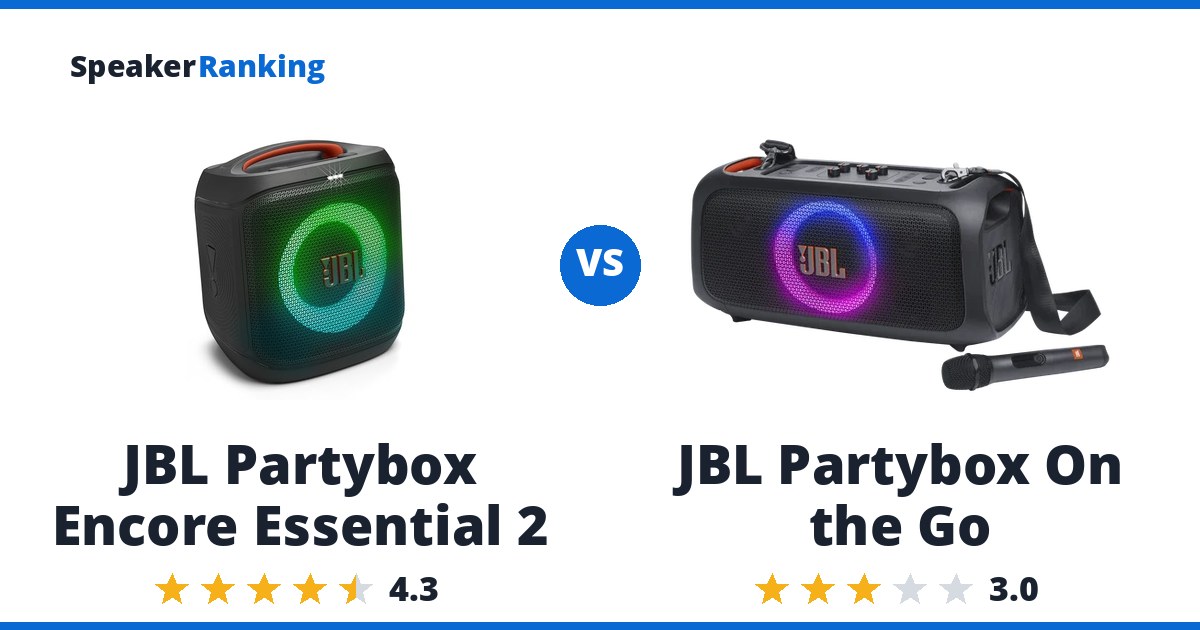 JBL Partybox Encore Essential 2 vs JBL Partybox On the Go