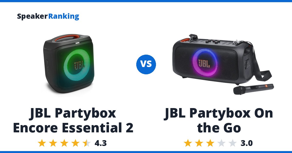 JBL Partybox Encore Essential 2 vs JBL Partybox On the Go