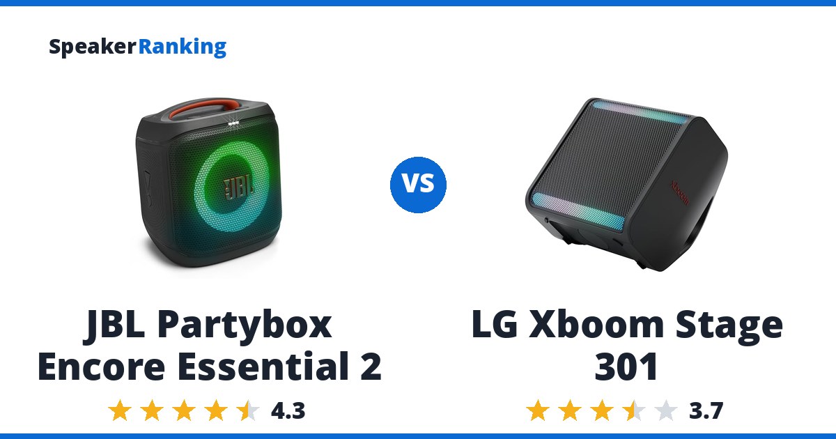 JBL Partybox Encore Essential 2 vs LG Xboom Stage 301