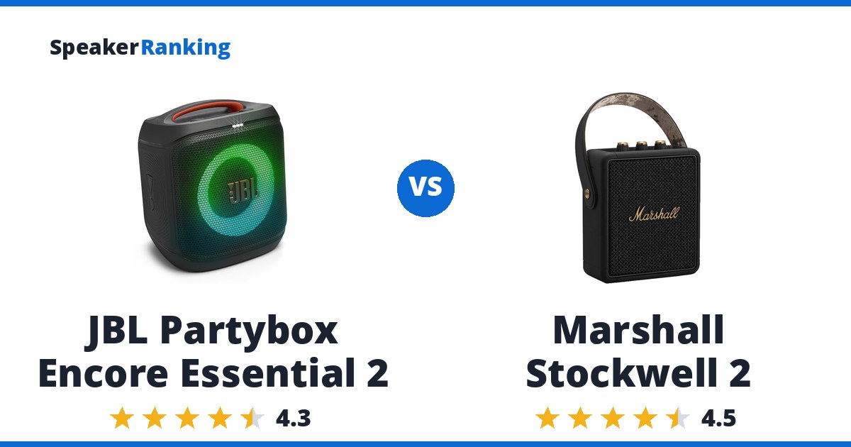 JBL Partybox Encore Essential 2 vs Marshall Stockwell 2