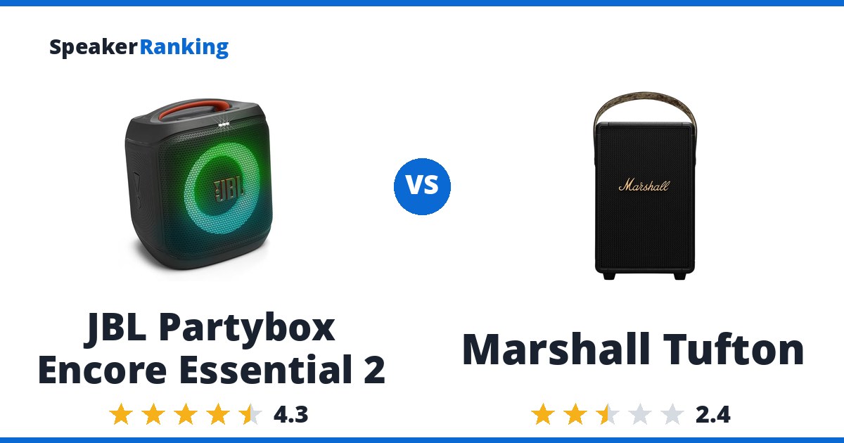 JBL Partybox Encore Essential 2 vs Marshall Tufton