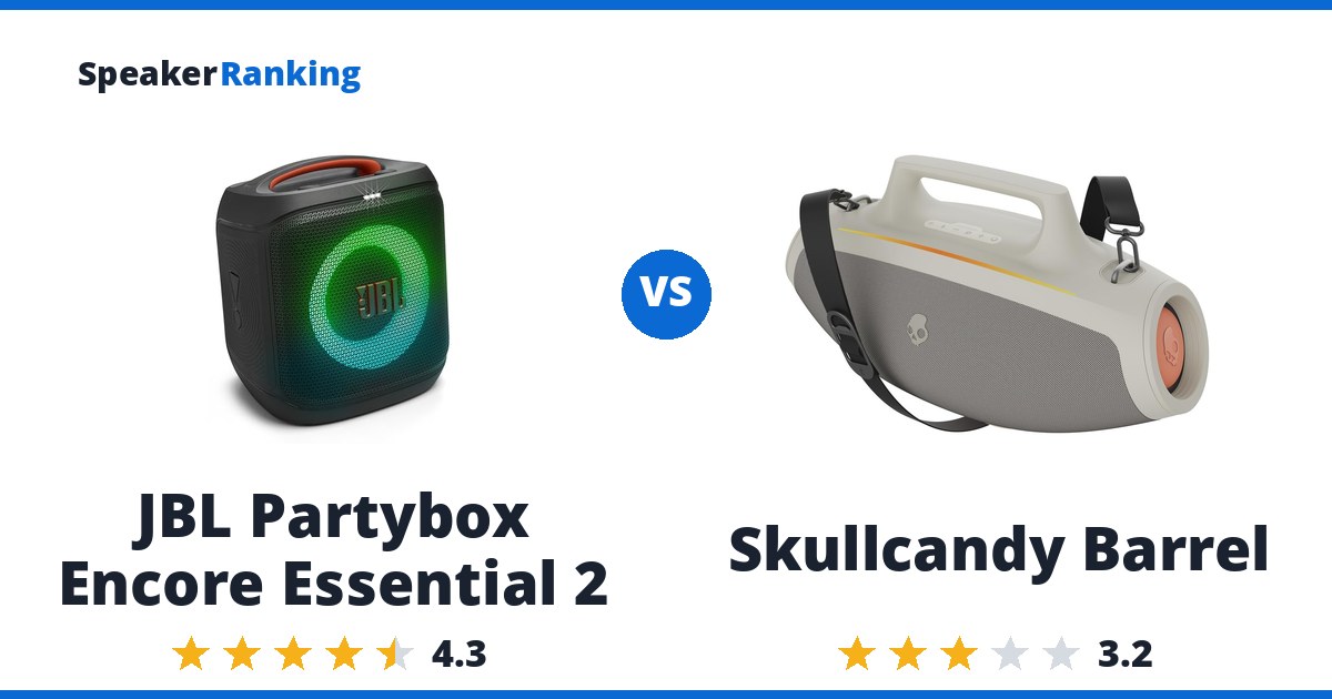 JBL Partybox Encore Essential 2 vs Skullcandy Barrel