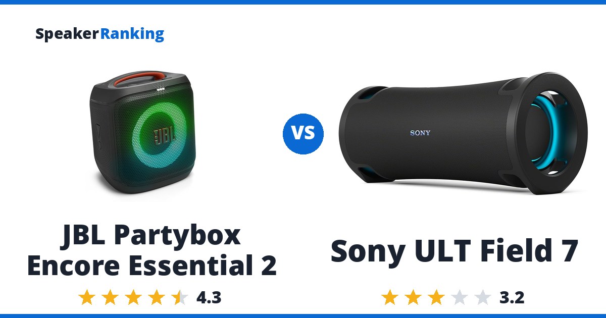 JBL Partybox Encore Essential 2 vs Sony ULT Field 7