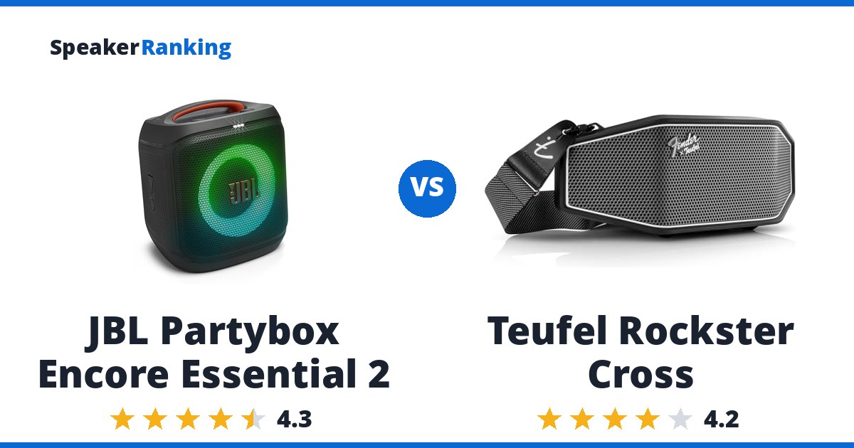 JBL Partybox Encore Essential 2 vs Teufel Rockster Cross