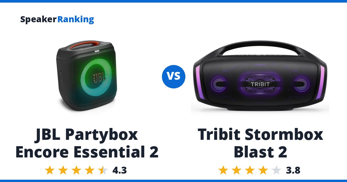 JBL Partybox Encore Essential 2 vs Tribit Stormbox Blast 2