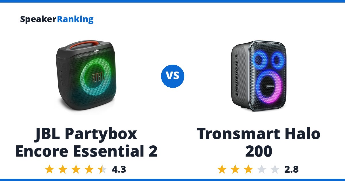 JBL Partybox Encore Essential 2 vs Tronsmart Halo 200