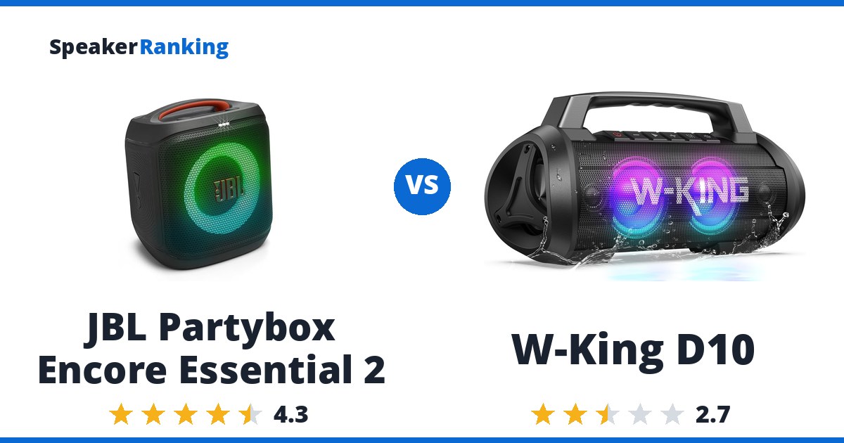 JBL Partybox Encore Essential 2 vs W-King D10