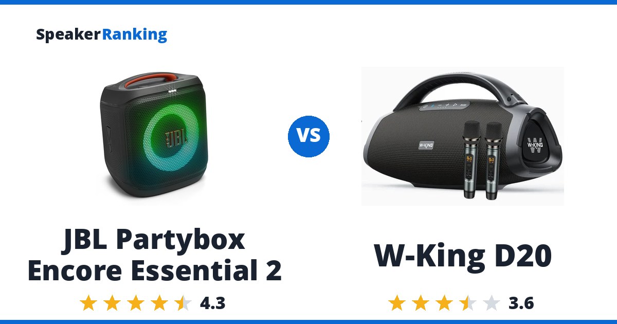 JBL Partybox Encore Essential 2 vs W-King D20