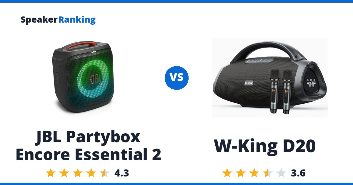 JBL Partybox Encore Essential 2 vs W-King D20