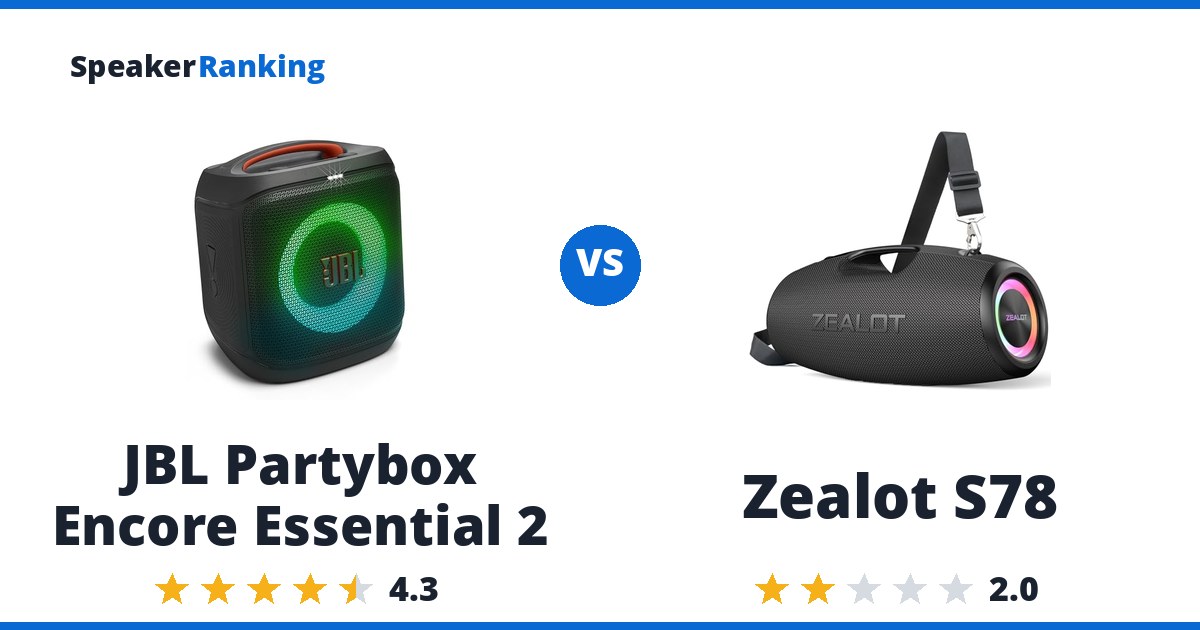 JBL Partybox Encore Essential 2 vs Zealot S78