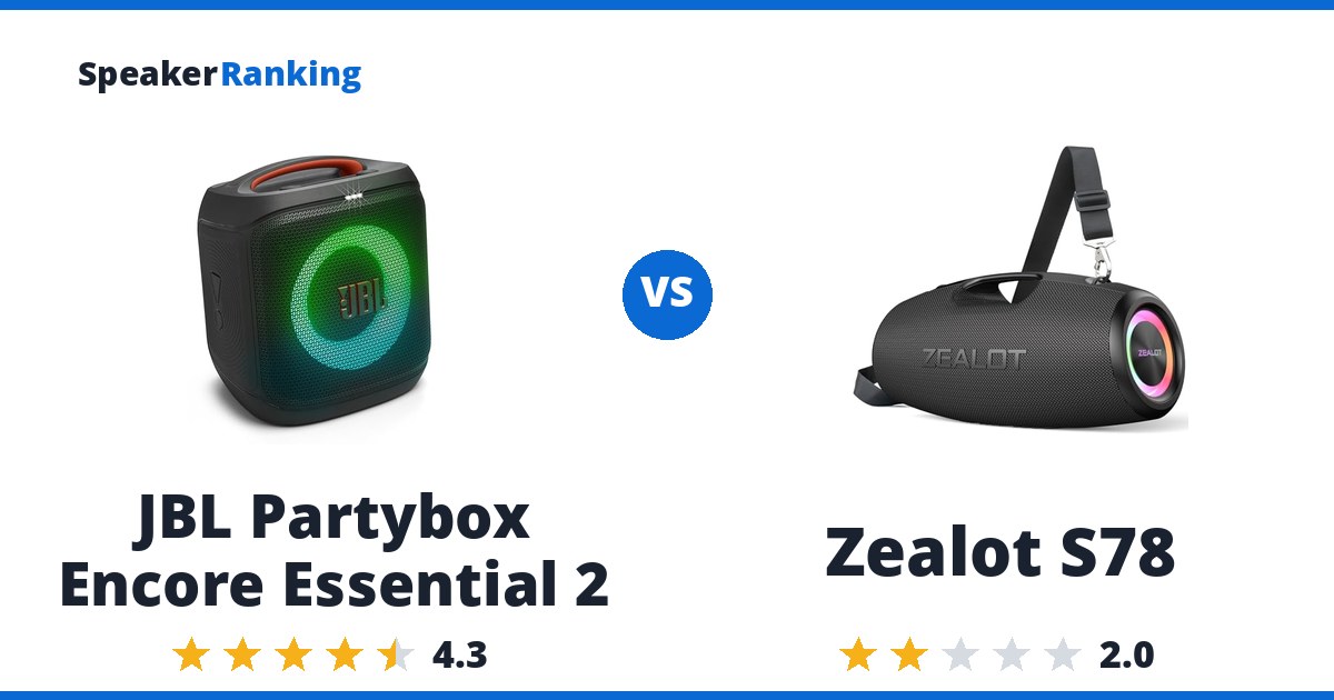 JBL Partybox Encore Essential 2 vs Zealot S78