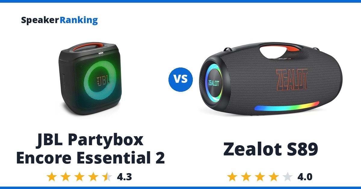 JBL Partybox Encore Essential 2 vs Zealot S89