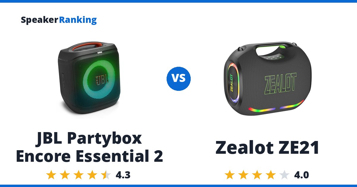 JBL Partybox Encore Essential 2 vs Zealot ZE21