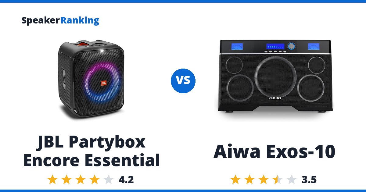 JBL Partybox Encore Essential vs Aiwa Exos-10