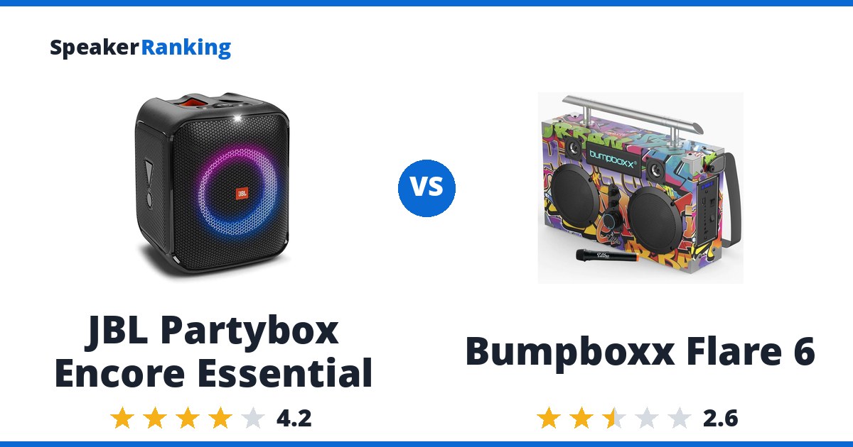 JBL Partybox Encore Essential vs Bumpboxx Flare 6