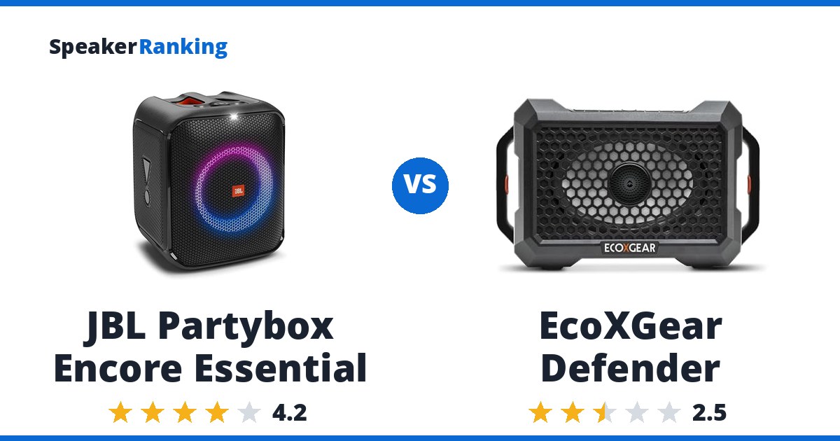 JBL Partybox Encore Essential vs EcoXGear Defender