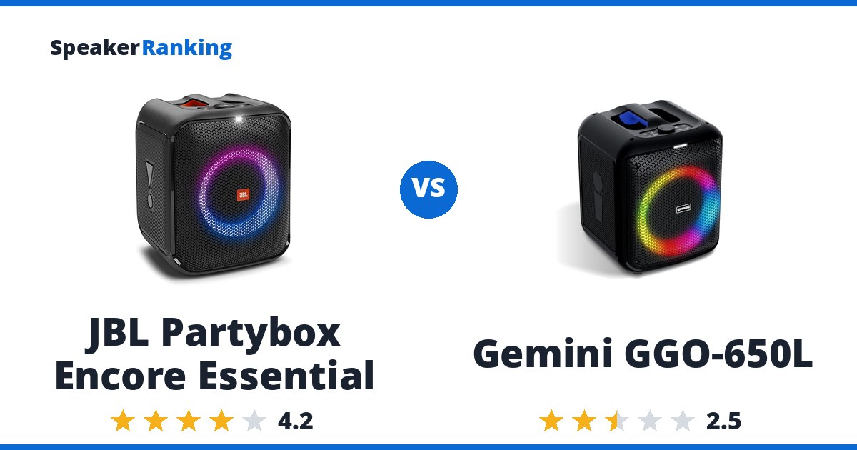 JBL Partybox Encore Essential vs Gemini GGO-650L