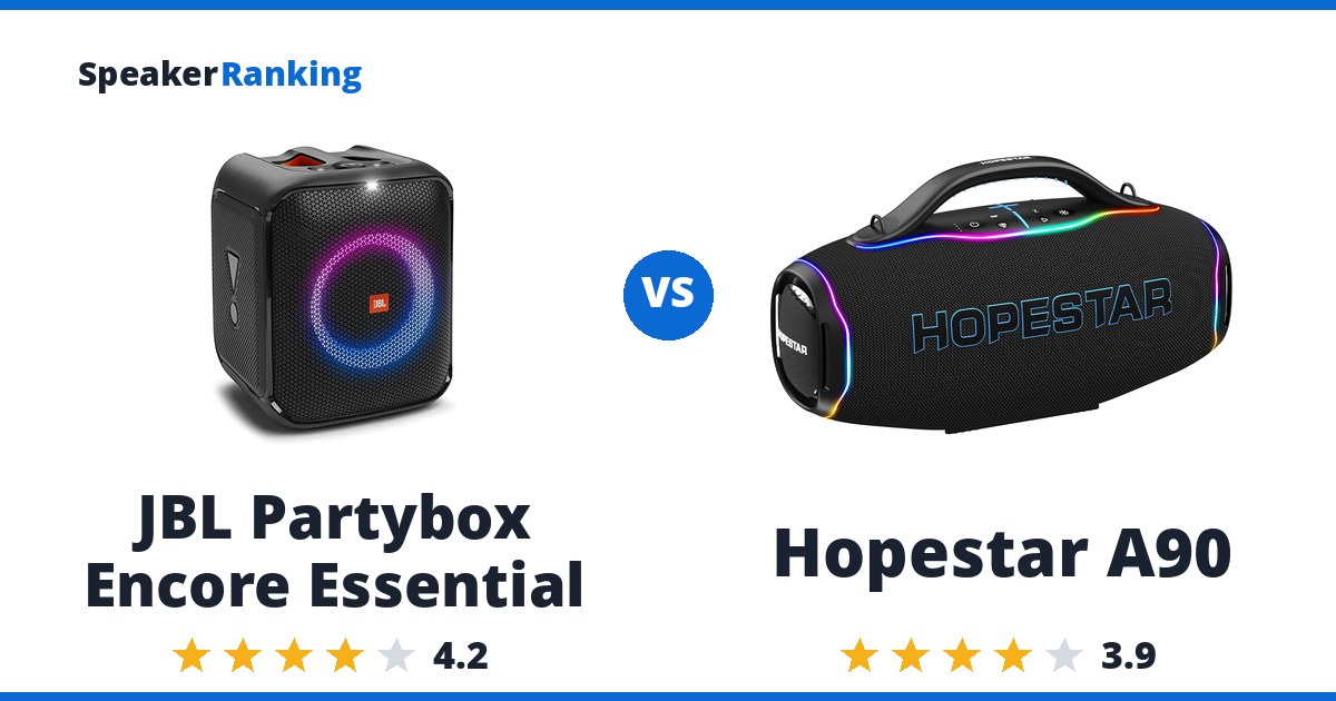 JBL Partybox Encore Essential vs Hopestar A90
