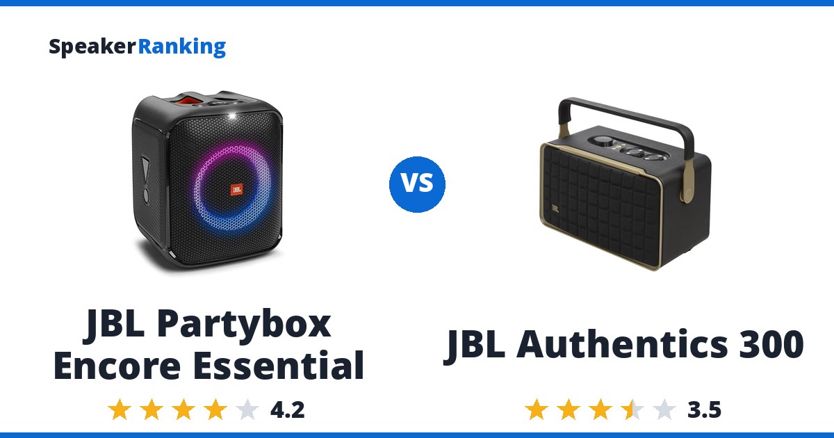 JBL Partybox Encore Essential vs JBL Authentics 300