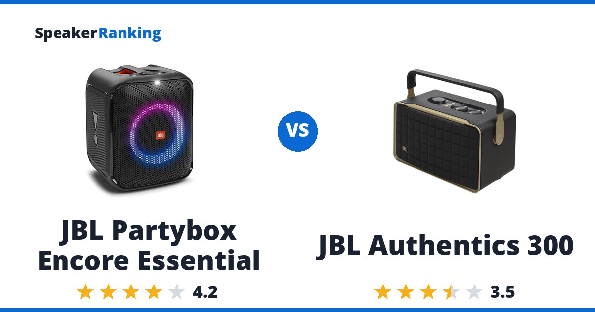 JBL Partybox Encore Essential vs JBL Authentics 300