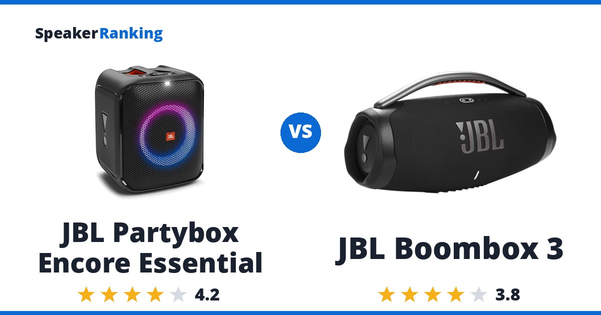 JBL Partybox Encore Essential vs JBL Boombox 3