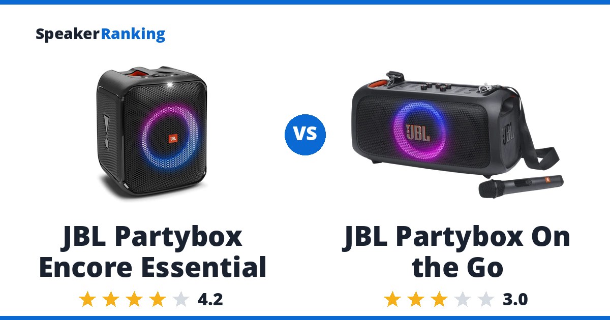 JBL Partybox Encore Essential vs JBL Partybox On the Go