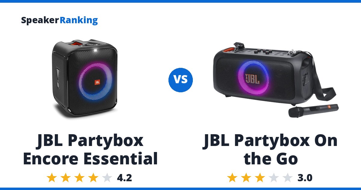 JBL Partybox Encore Essential vs JBL Partybox On the Go