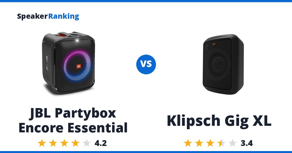 JBL Partybox Encore Essential vs Klipsch Gig XL
