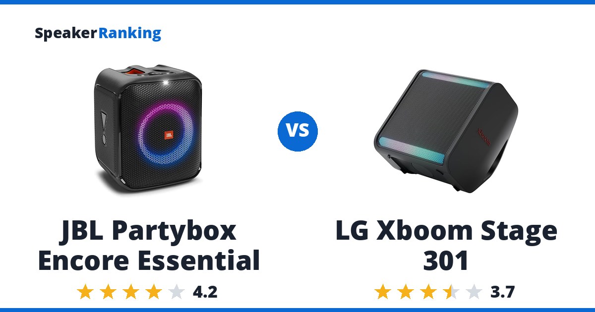 JBL Partybox Encore Essential vs LG Xboom Stage 301