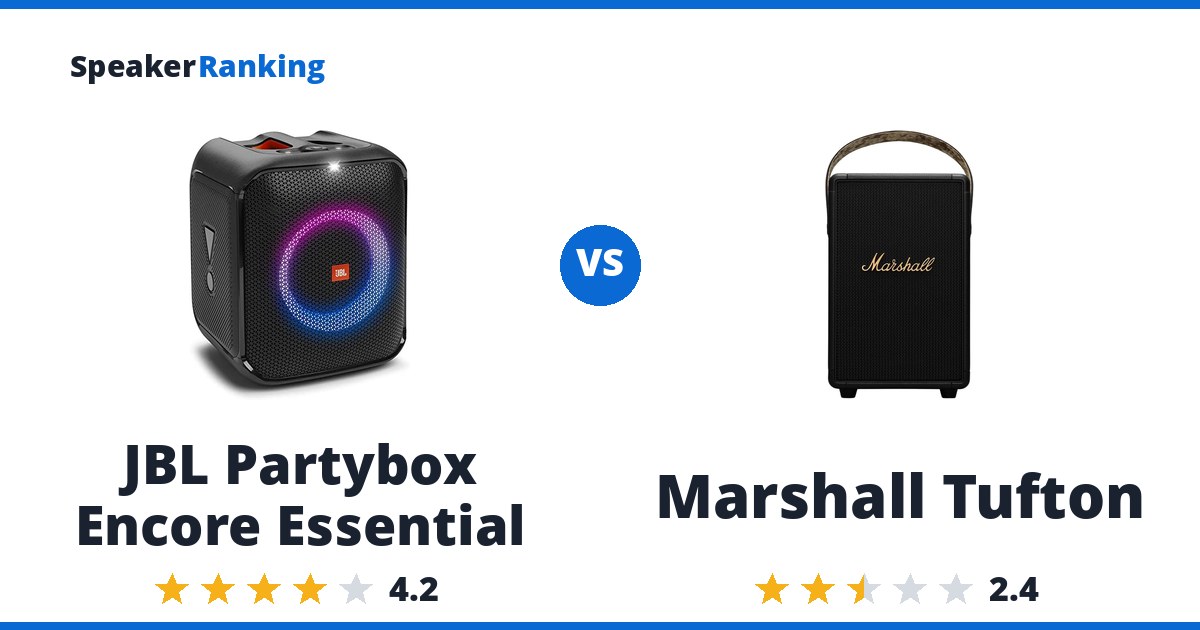 JBL Partybox Encore Essential vs Marshall Tufton