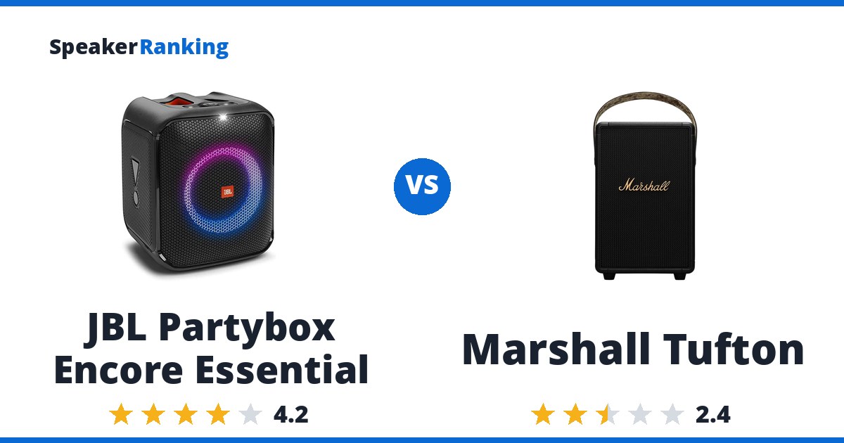 JBL Partybox Encore Essential vs Marshall Tufton