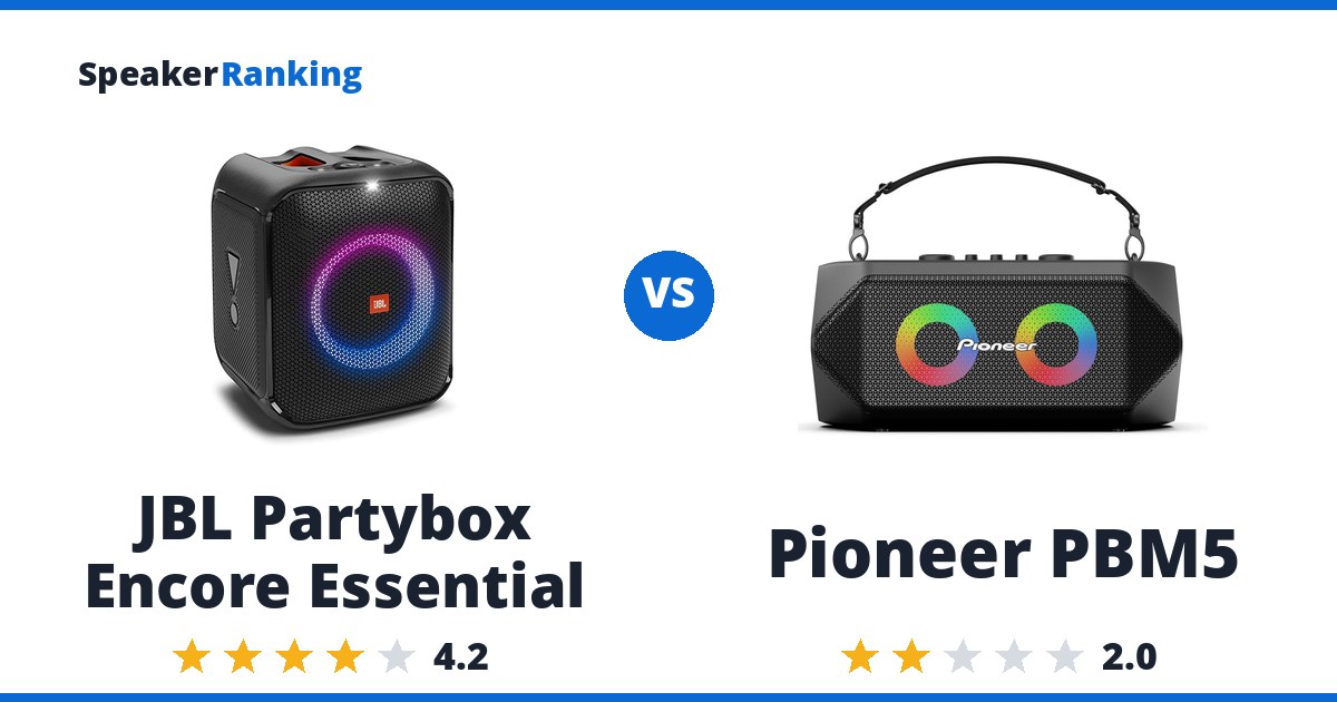 JBL Partybox Encore Essential vs Pioneer PBM5