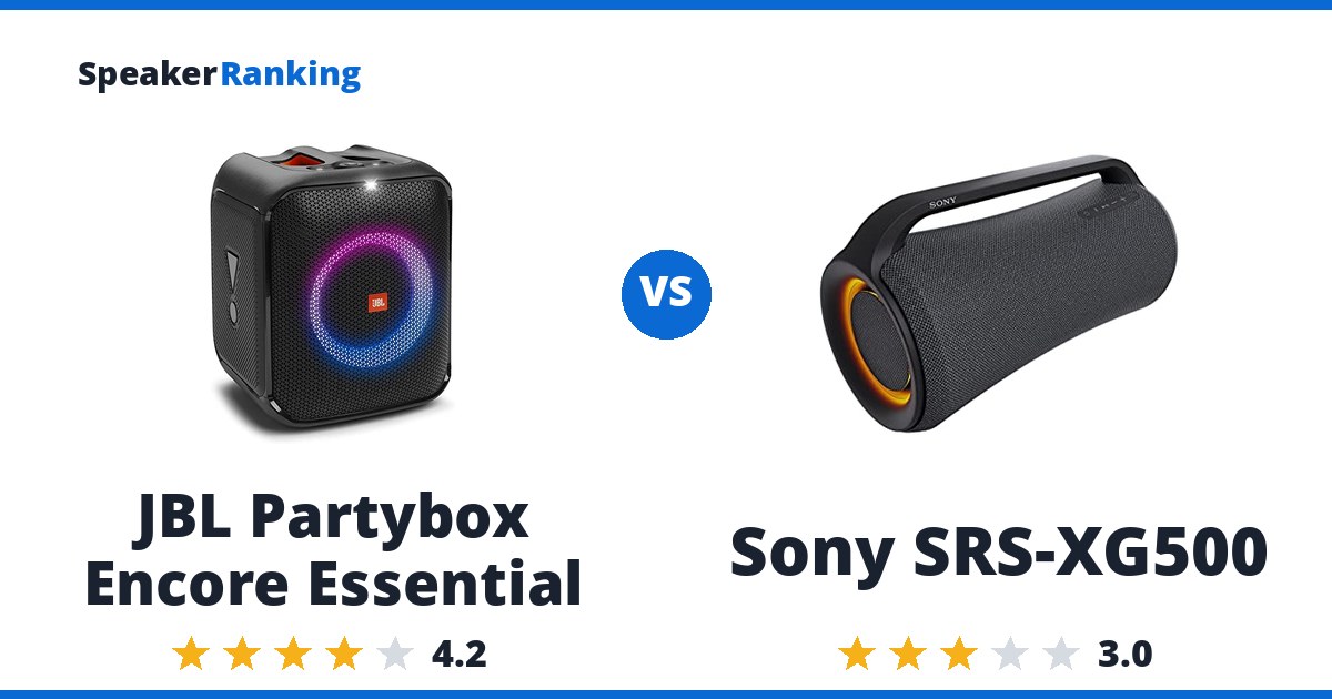 JBL Partybox Encore Essential vs Sony SRS-XG500