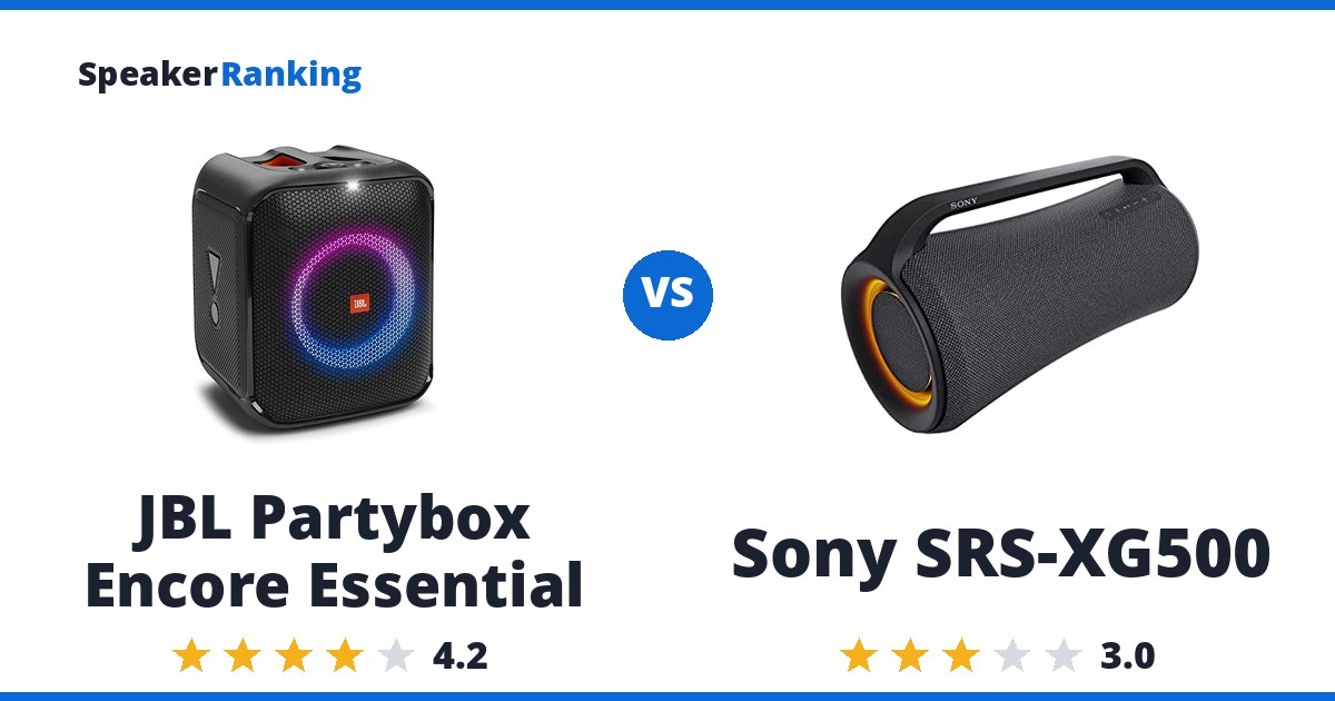 JBL Partybox Encore Essential vs Sony SRS-XG500