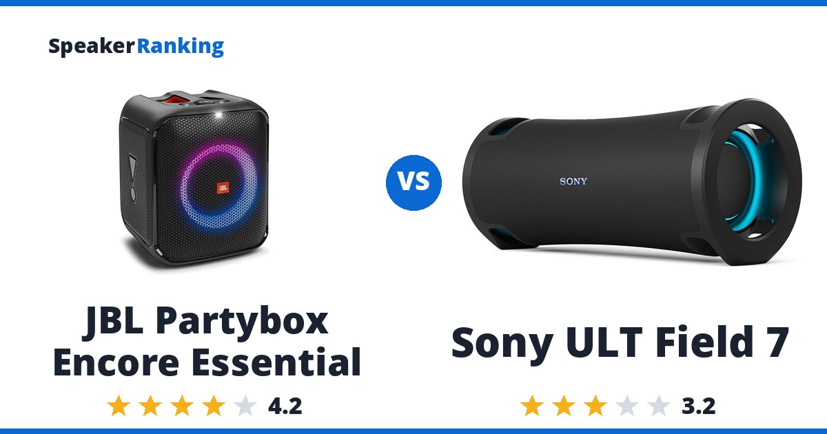JBL Partybox Encore Essential vs Sony ULT Field 7