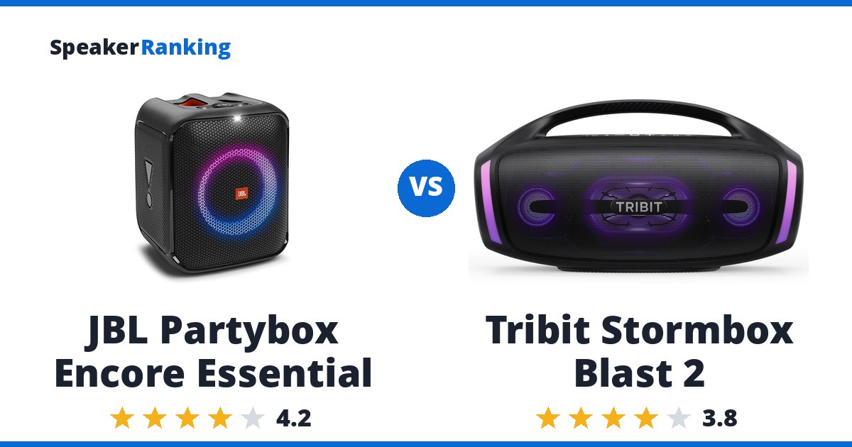 JBL Partybox Encore Essential vs Tribit Stormbox Blast 2