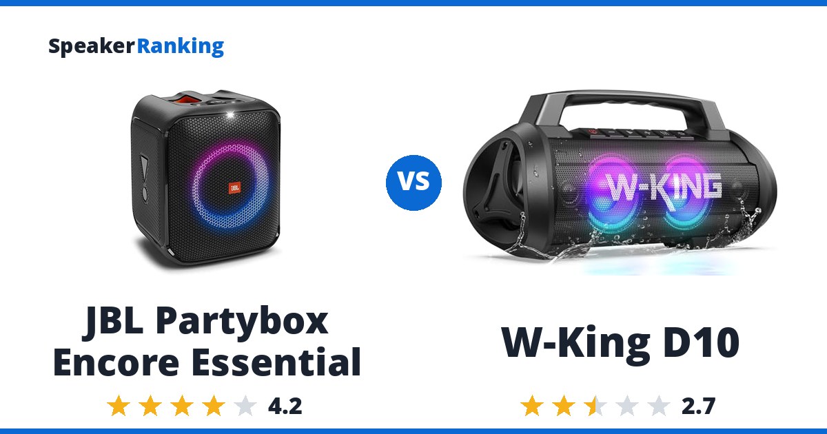 JBL Partybox Encore Essential vs W-King D10