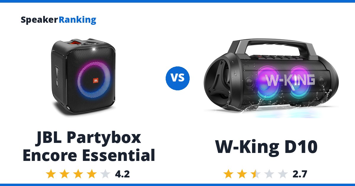 JBL Partybox Encore Essential vs W-King D10