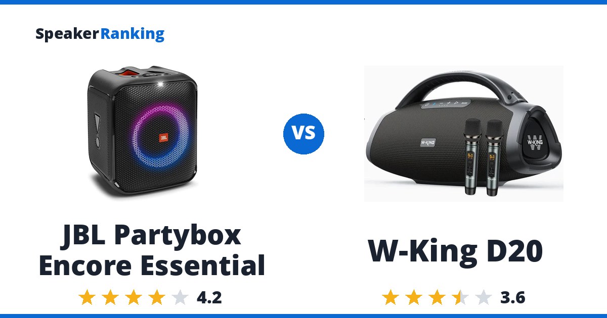 JBL Partybox Encore Essential vs W-King D20