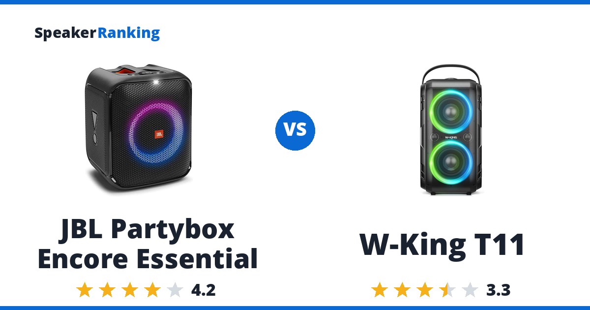 JBL Partybox Encore Essential vs W-King T11