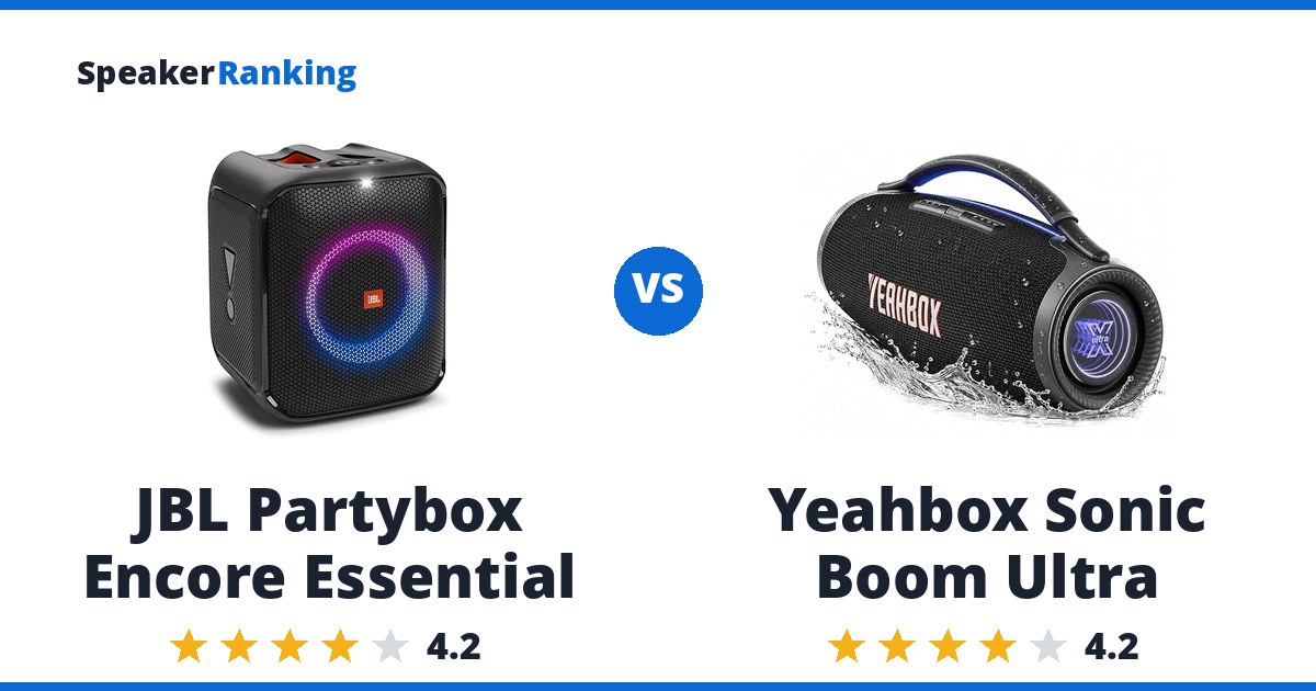 JBL Partybox Encore Essential vs Yeahbox Sonic Boom Ultra